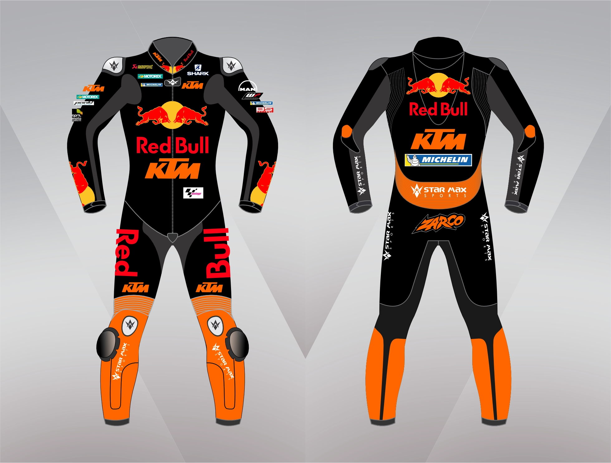 Motogp redbull ktm leather racing suit..