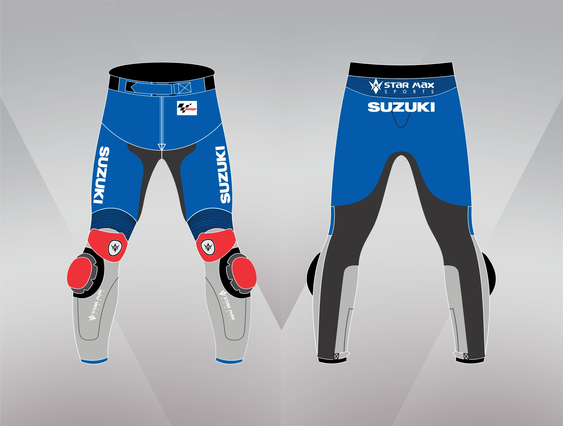 Motogp suzuki ecstar leather racing pant..