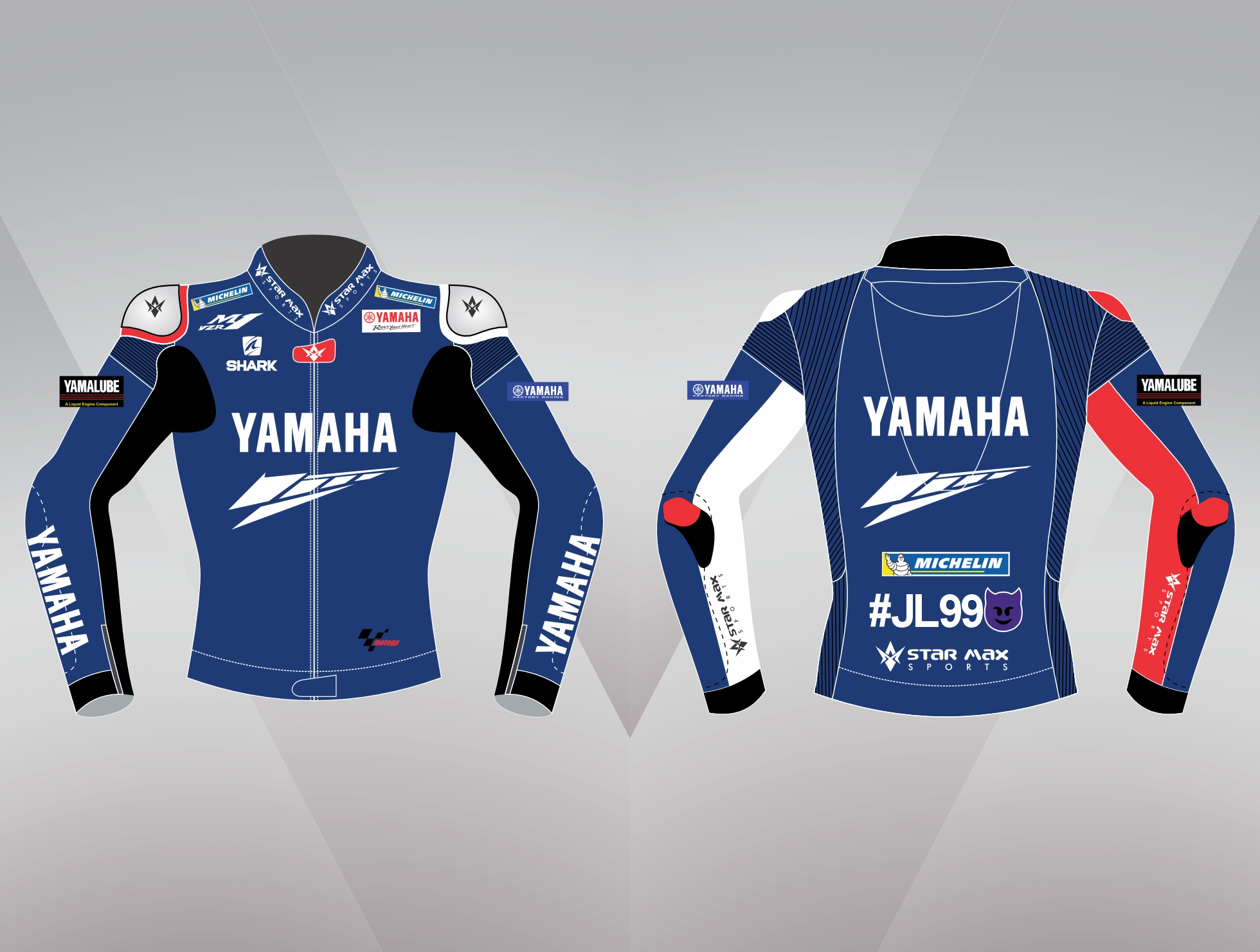 Motogp yamaha m1 leather racing jacket,,