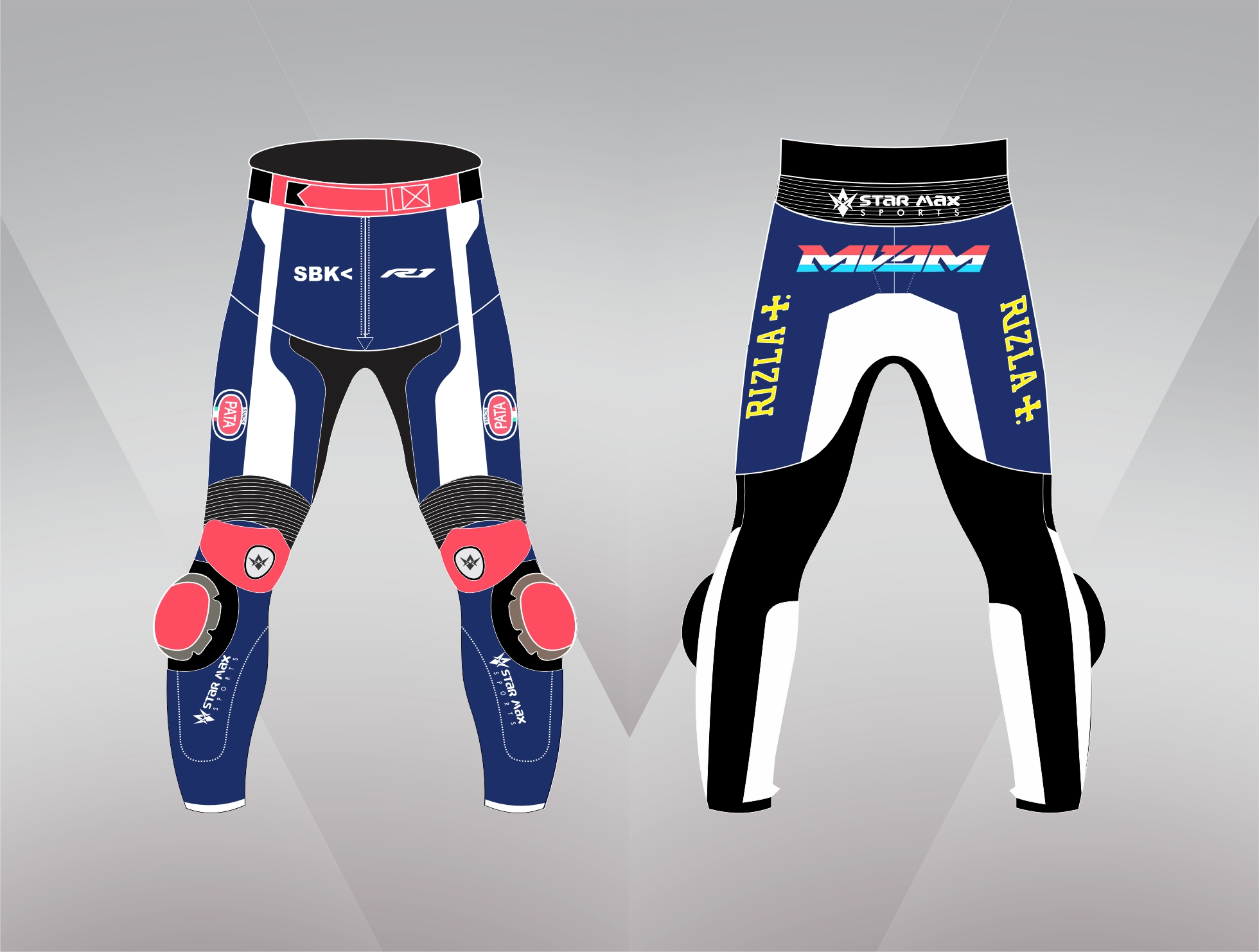 Motogp yamaha snack leather racing pant..