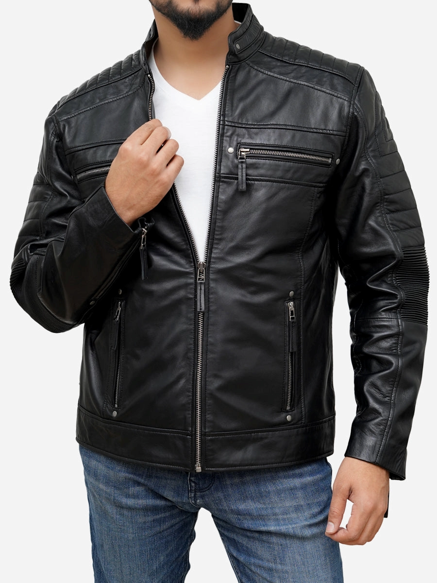 Motorcycle leather jacket