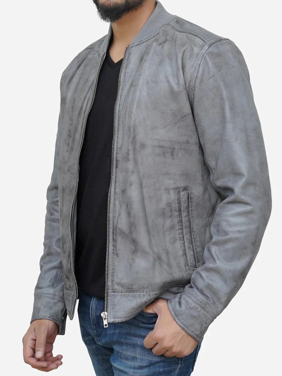 Star max sports casual seude leather bomber jacket,,