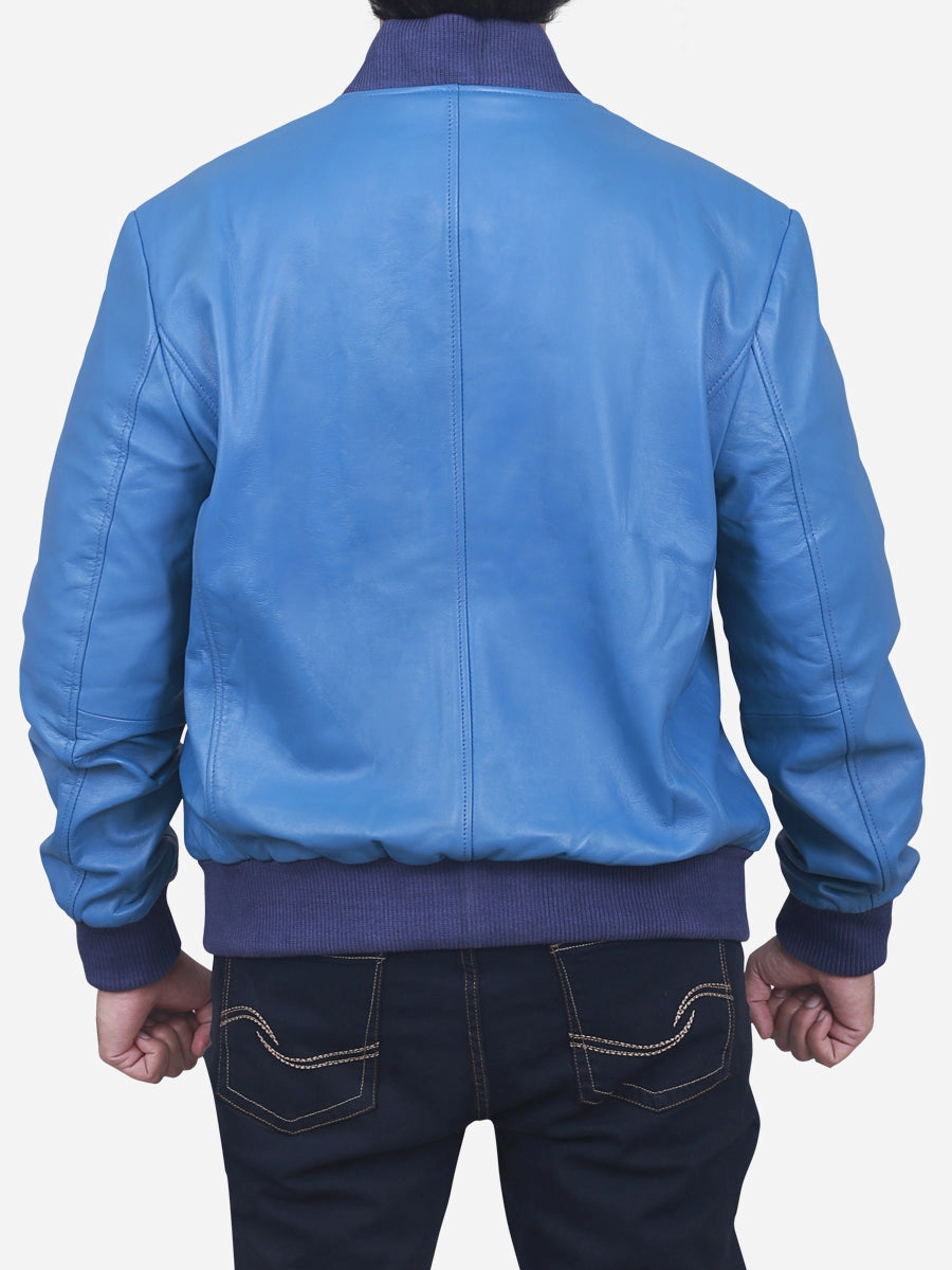 Star max sports levon blue bomber leather jacket…..