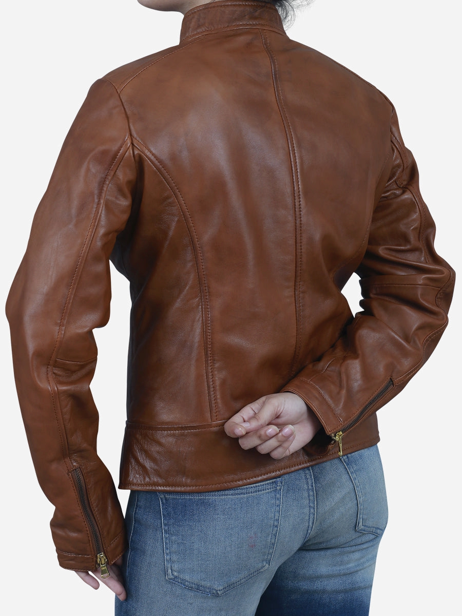 Star max sports rampage brown race biker leather jacket,,,,