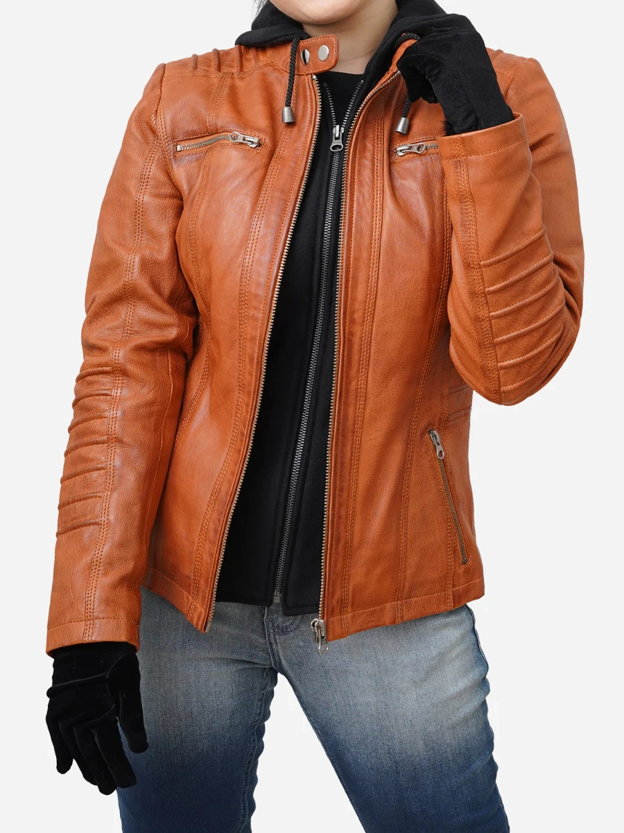 Star max sports richa brown bomber leather jacket,,,,,,,