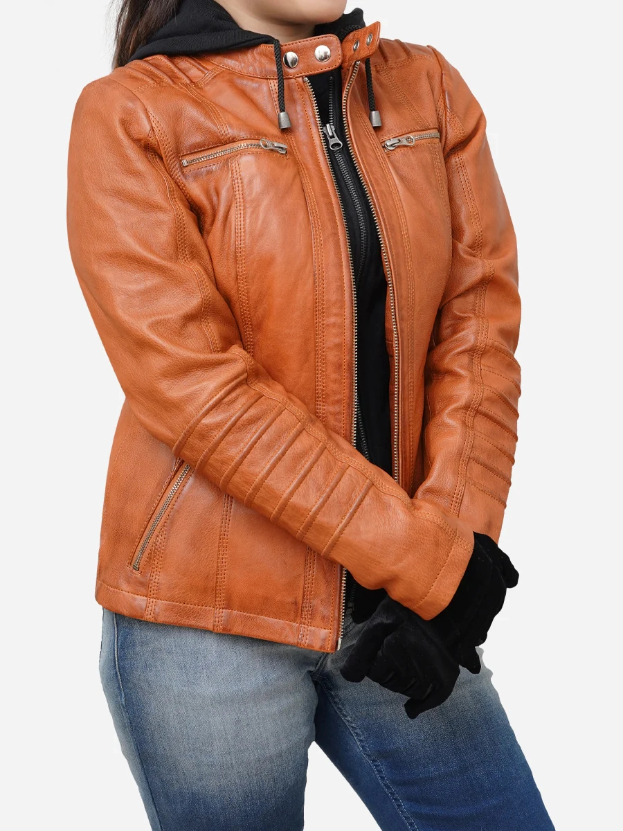 Star max sports richa brown bomber leather jacket,,. ,. ,. ,.