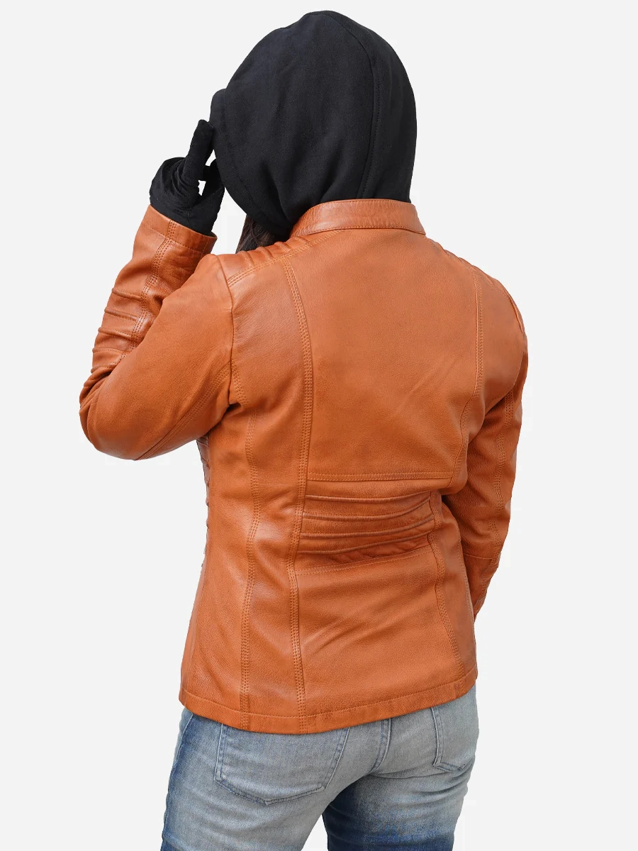 Star max sports richa brown bomber leather jacket,,