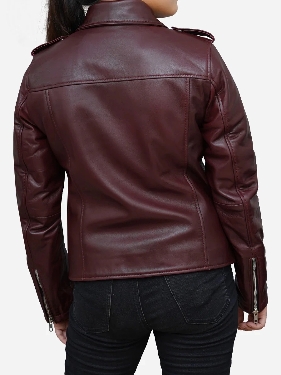 Star max sports rika maroon race leather jacket,. ,. ,….